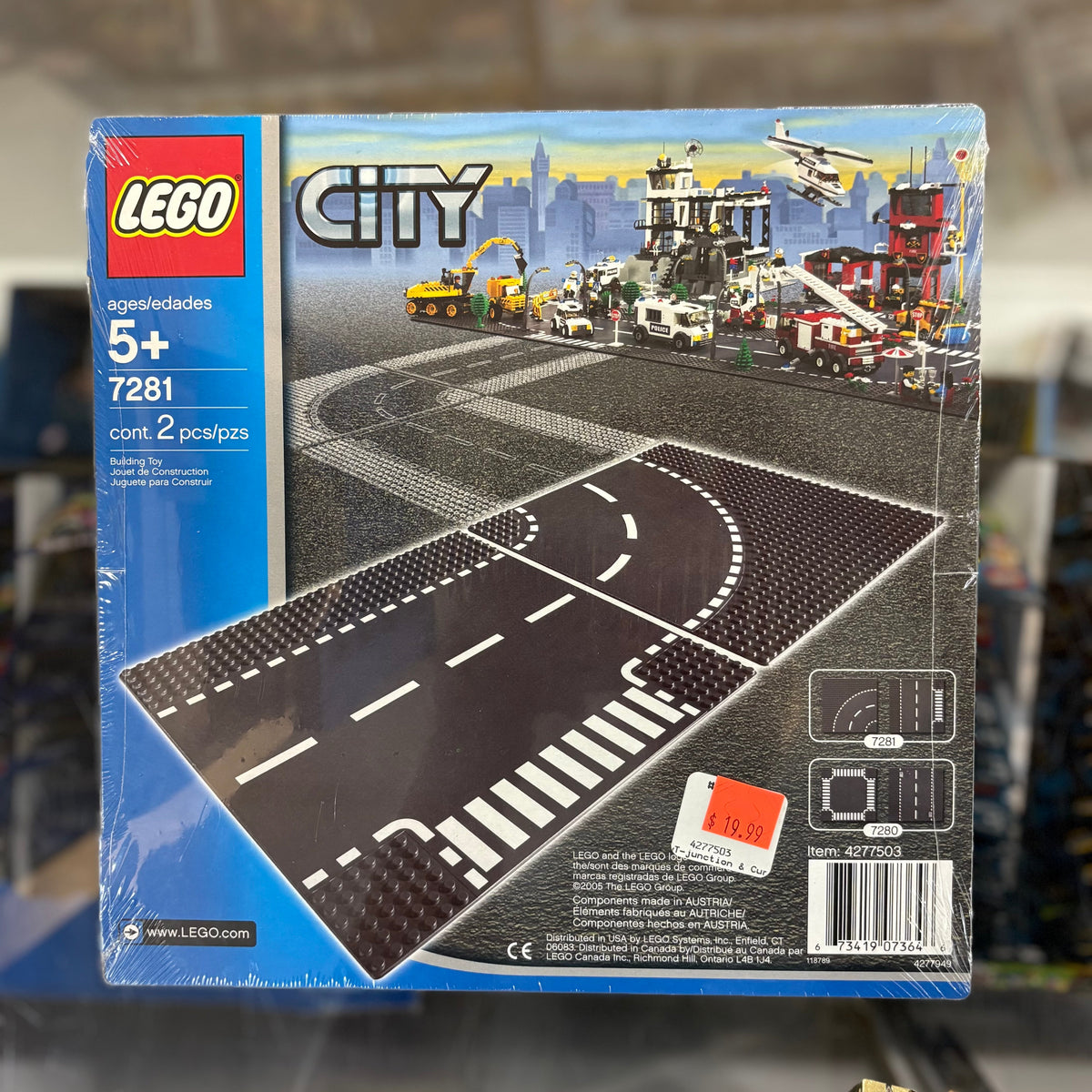 T-Junction & Curved Road Plates, 7281