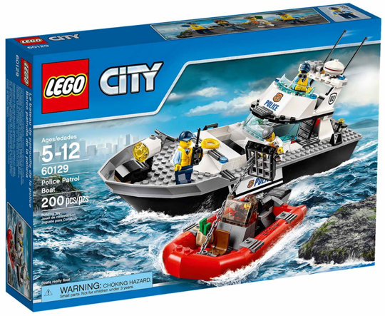 60129 - Police Patrol Boat - EMPTY BOX ONLY