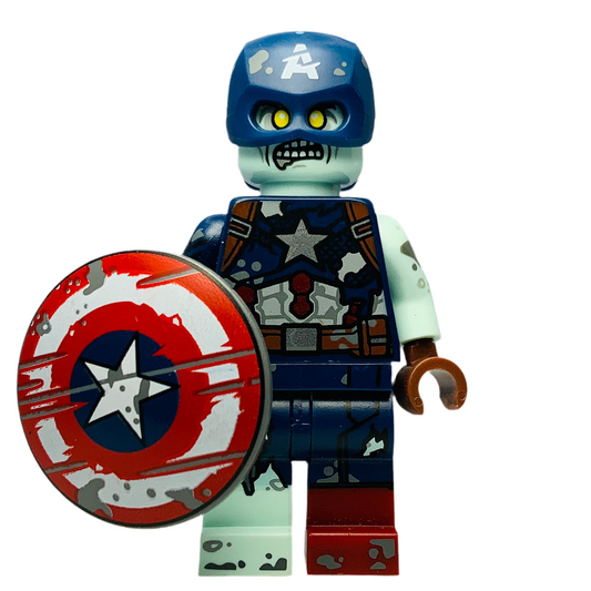 Zombie Captain America, colmar-9 - LEGO® Marvel Minifigure
