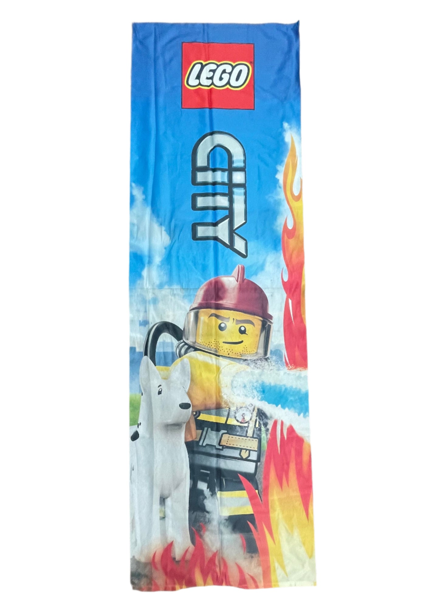 Cloth Banner - City Fireman with Dalmatian