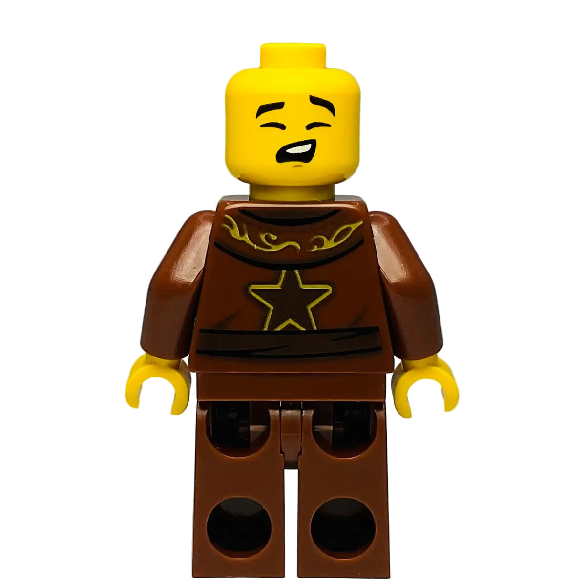 Dareth - Reddish Brown Robe, Reddish Brown Plain Legs (BAM), njo1061 - LEGO® Ninjago Minifigure