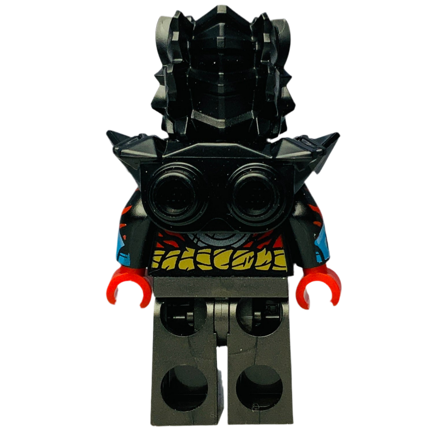 Lord Ras - Red Markings, Black Shoulder Armor, njo0927 - LEGO® Ninjago Minifigure