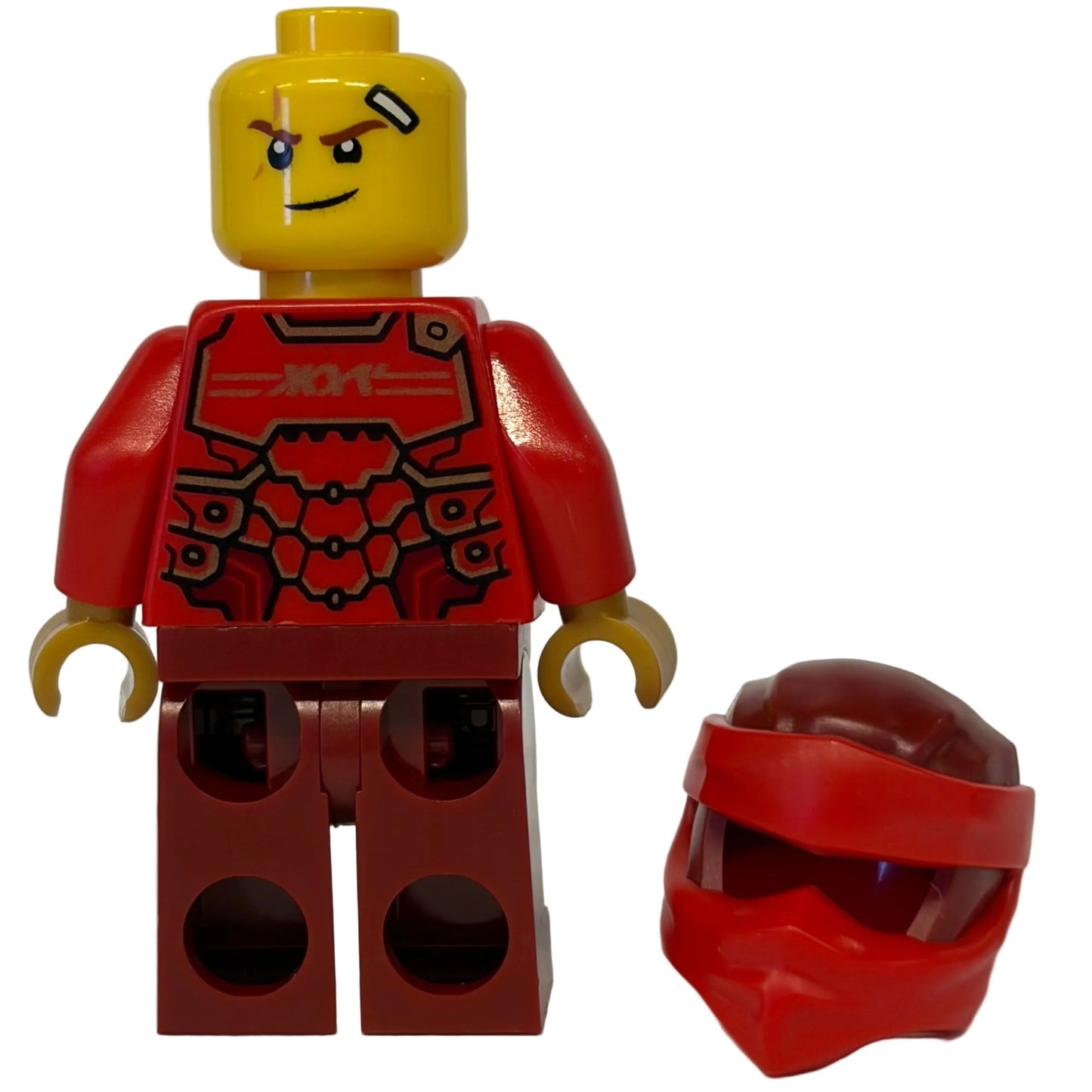 Kai - Dragons Rising, Tunic with Large Armor Plates, Red and Pearl Gold Head Wrap, njo0890 - LEGO® Ninjago Minifigure