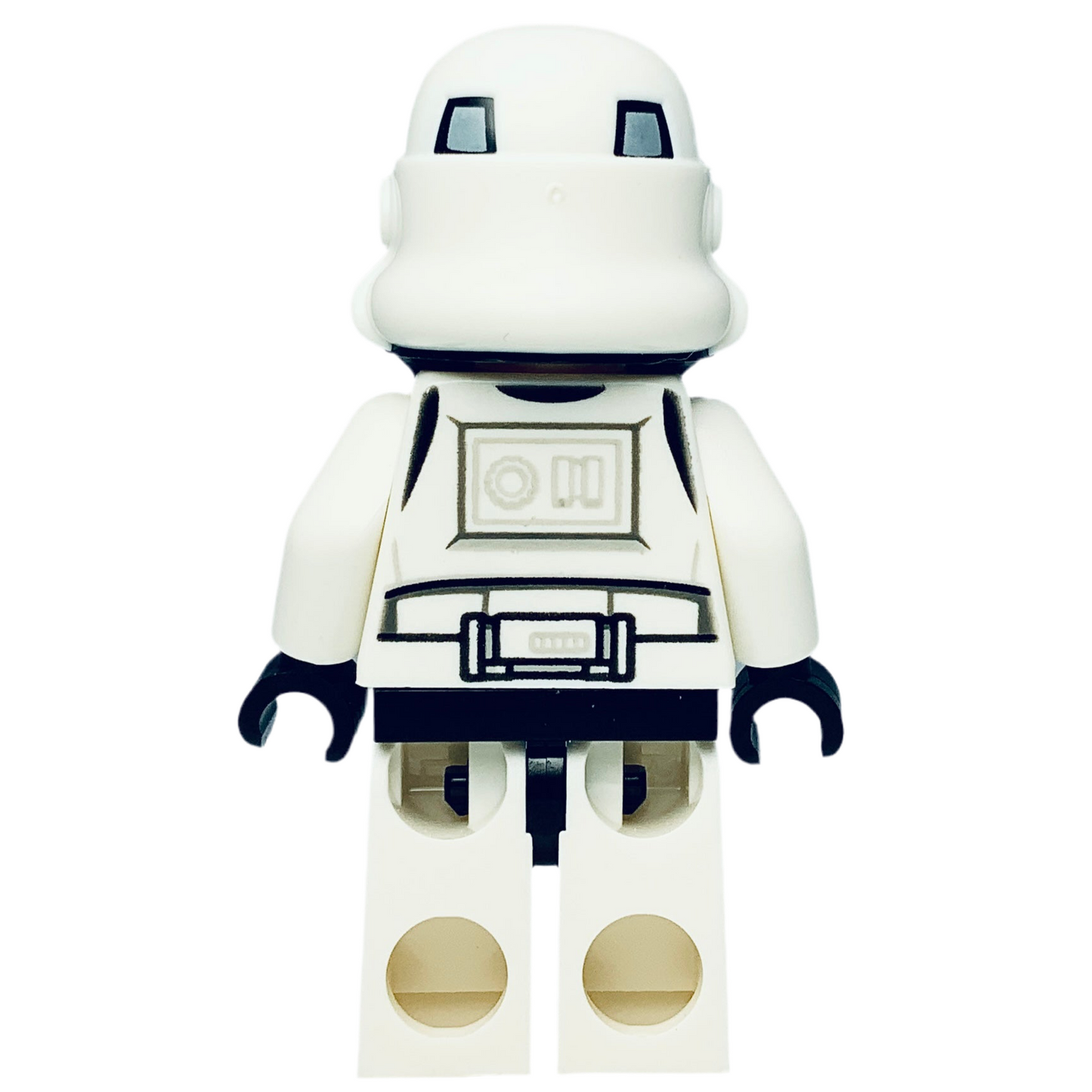 Stormtrooper, (Dual Molded Helmet, Gray Squares on Back) - Male, Light Nougat Head, Frown sw1137, LEGO® Star Wars Minifigure