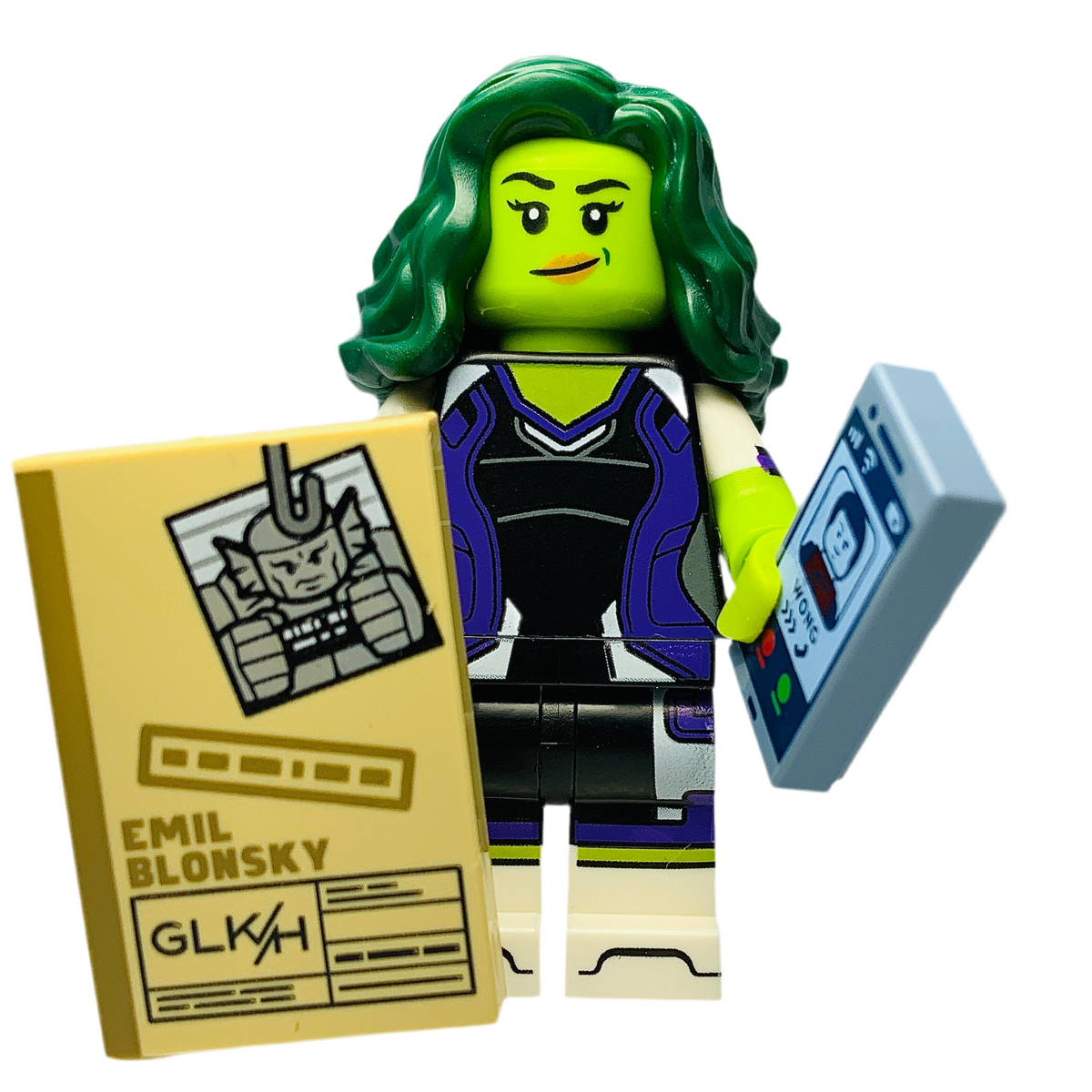 She-Hulk, Marvel Studios, Series 2, colmar2-5, LEGO® Marvel Minifigure