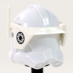 Detail Republic Symbol Print White Visor- CAC