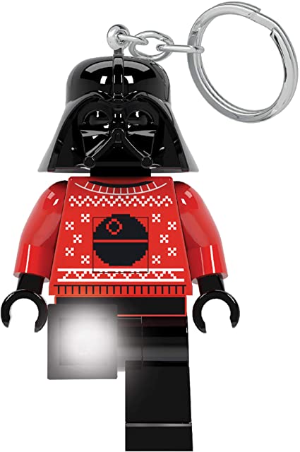 LEGO® Ugly Christmas Sweater Darth Vader Keychain LED Light 3”