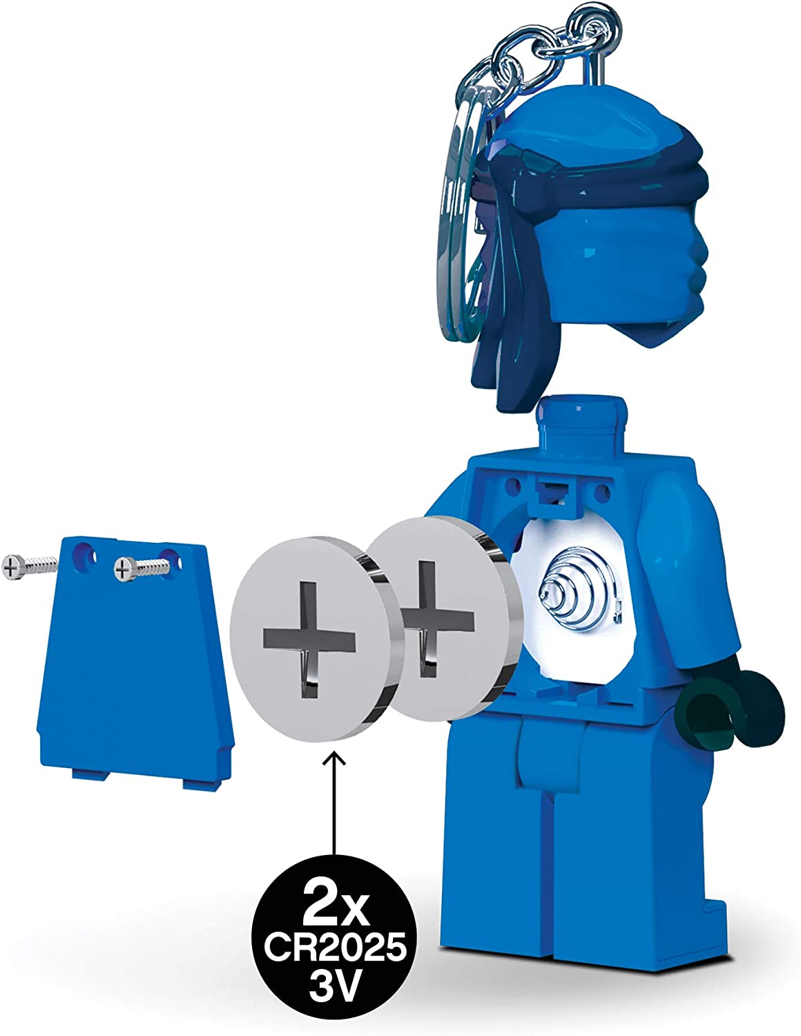 LEGO® Ninjago Legacy Jay LED Keychain Light - 3 Inch Tall Figure
