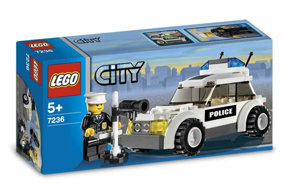 7236 - Police Car - Black/Green Sticker Version - EMPTY BOX ONLY