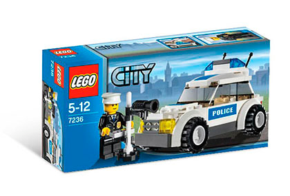 Police Car (Blue sticker), 7236 - LEGO® City Set