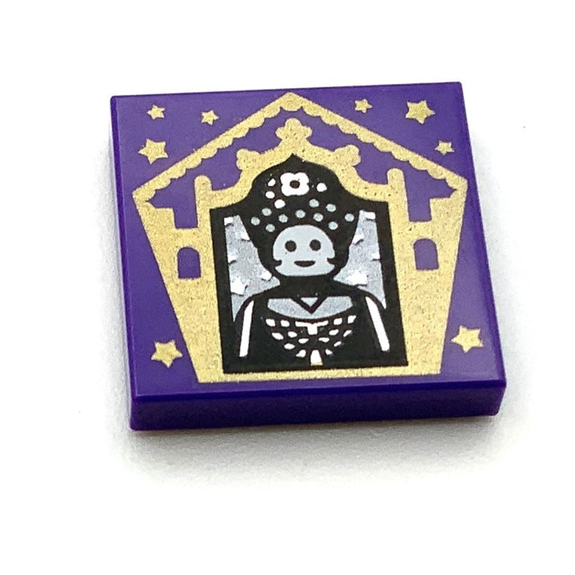Tile Decorated 2x2 with Chocolate Frog Card Seraphina Picquery Pattern, Part# 3068pb1750