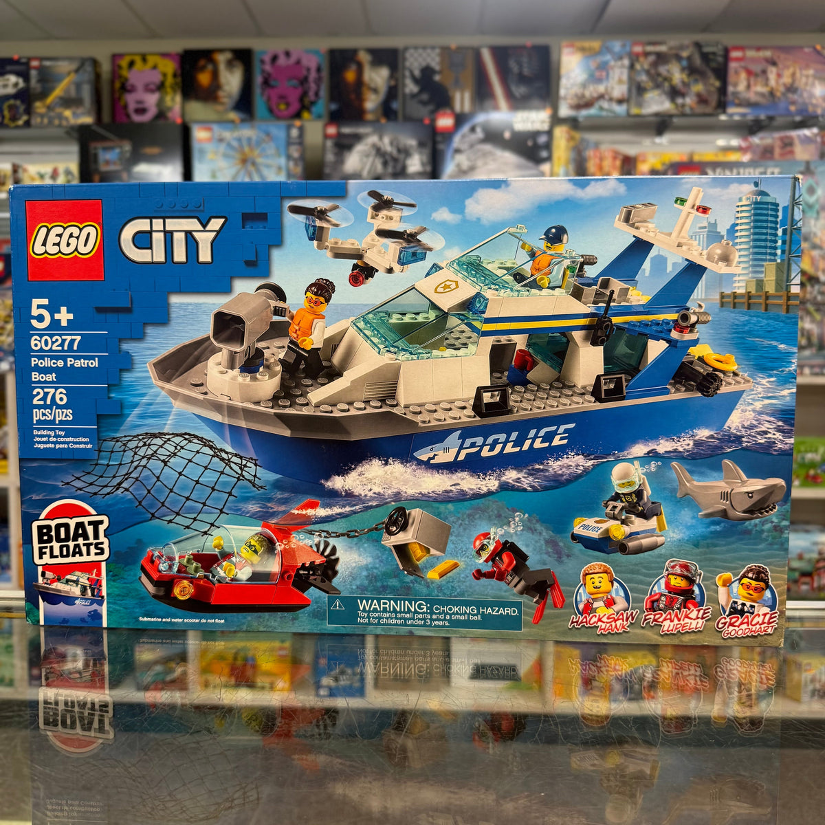 60277 - Police Patrol Boat - EMPTY BOX ONLY