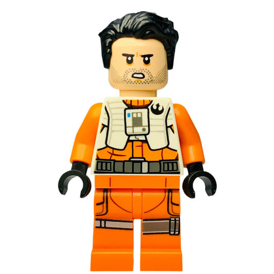 Poe Dameron (Pilot Jumpsuit without Belts and Pipe, Hair), sw1019