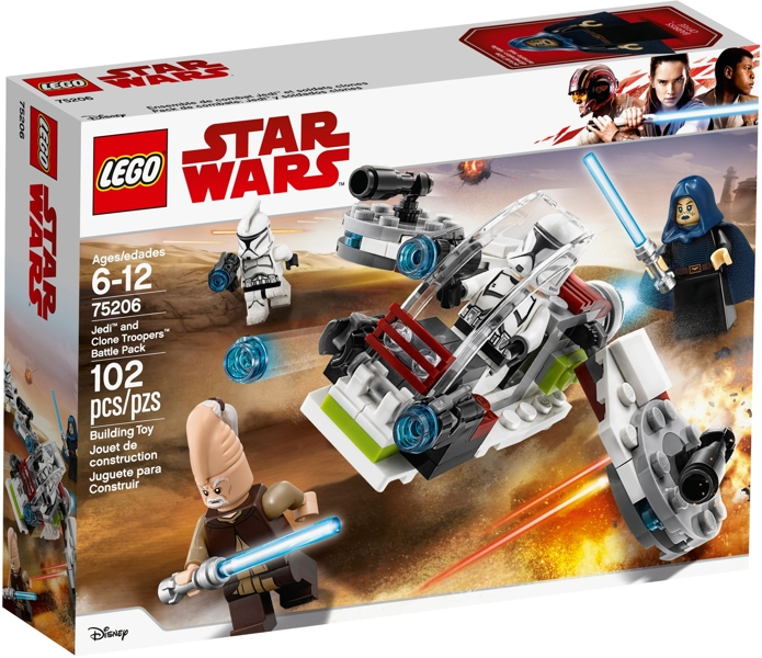 75206 - Jedi and Clone Troopers Battle Pack - EMPTY BOX ONLY