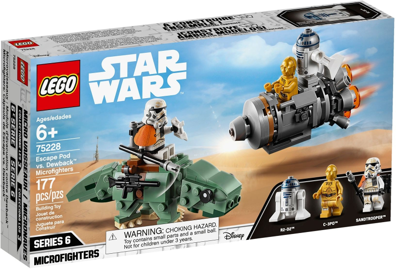 75228 - Escape Pod vs. Dewback Microfighters - EMPTY BOX ONLY