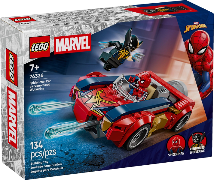 Spider-Man Car vs. Venomized Wolverine, 76336 - LEGO® Marvel Set