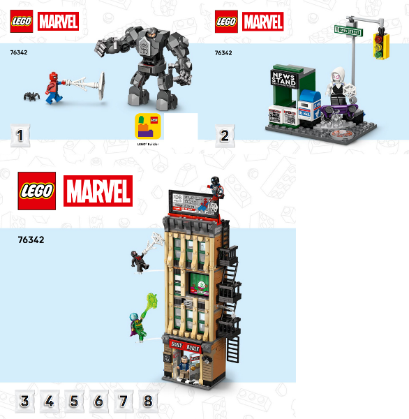 76342 - Spider-Man vs. Mysterio: The Daily Bugle - INSTRUCTIONS ONLY