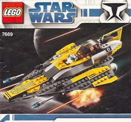 7669 - Anakin's Jedi Starfighter, Clone Wars White Box - INSTRUCTIONS ONLY