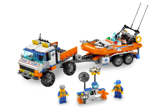 Coast Guard Truck with Speed Boat, 7726 - LEGO® City Set