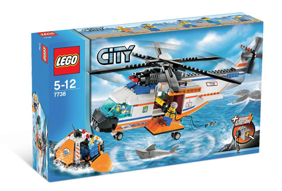 7738 - Coast Guard Helicopter & Life Raft - EMPTY BOX ONLY