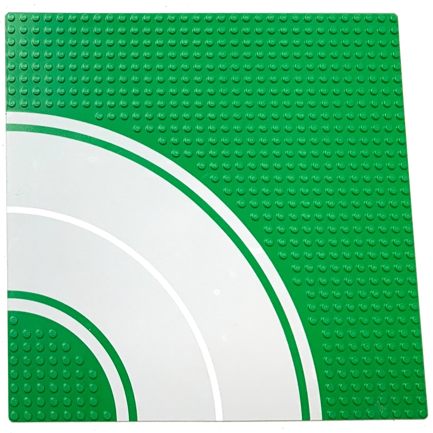 32x32 Road Baseplate 8-Stud Curve with Road Pattern, Part# 613p01