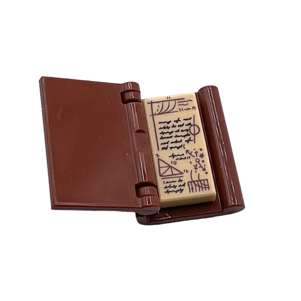 Minifigure, Utensil Diary of Galileo Galilei, Part# (24324 + 3069pb0574 + 24093pb011)