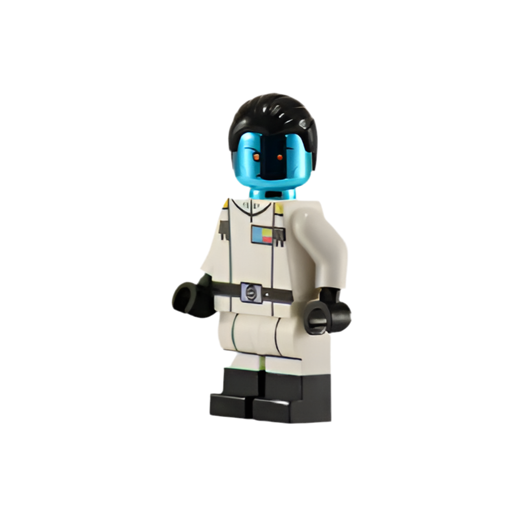 ADMIRAL THRONE CHROME BLUE Star Wars Custom Printed Lego Minifigure