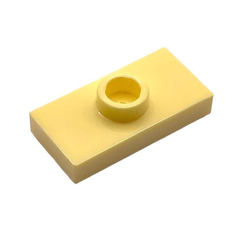 Plate, Modified 1 x 2 with 1 Stud with Groove and Bottom Stud Holder (Jumper), Part# 15573