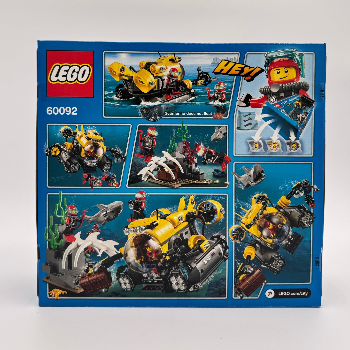 Deep Sea Submarine, 60092 LEGO® City Set
