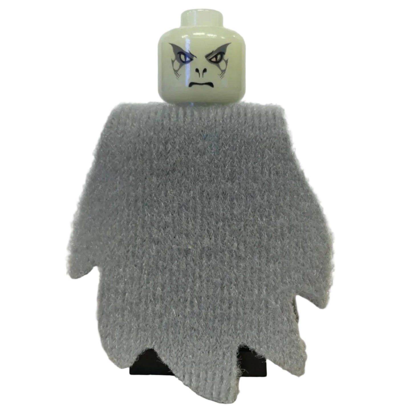Lord Voldemort - Glow In Dark Opaque Head, Light Bluish Gray Dementor Style Cape, hp069c - LEGO® Harry Potter