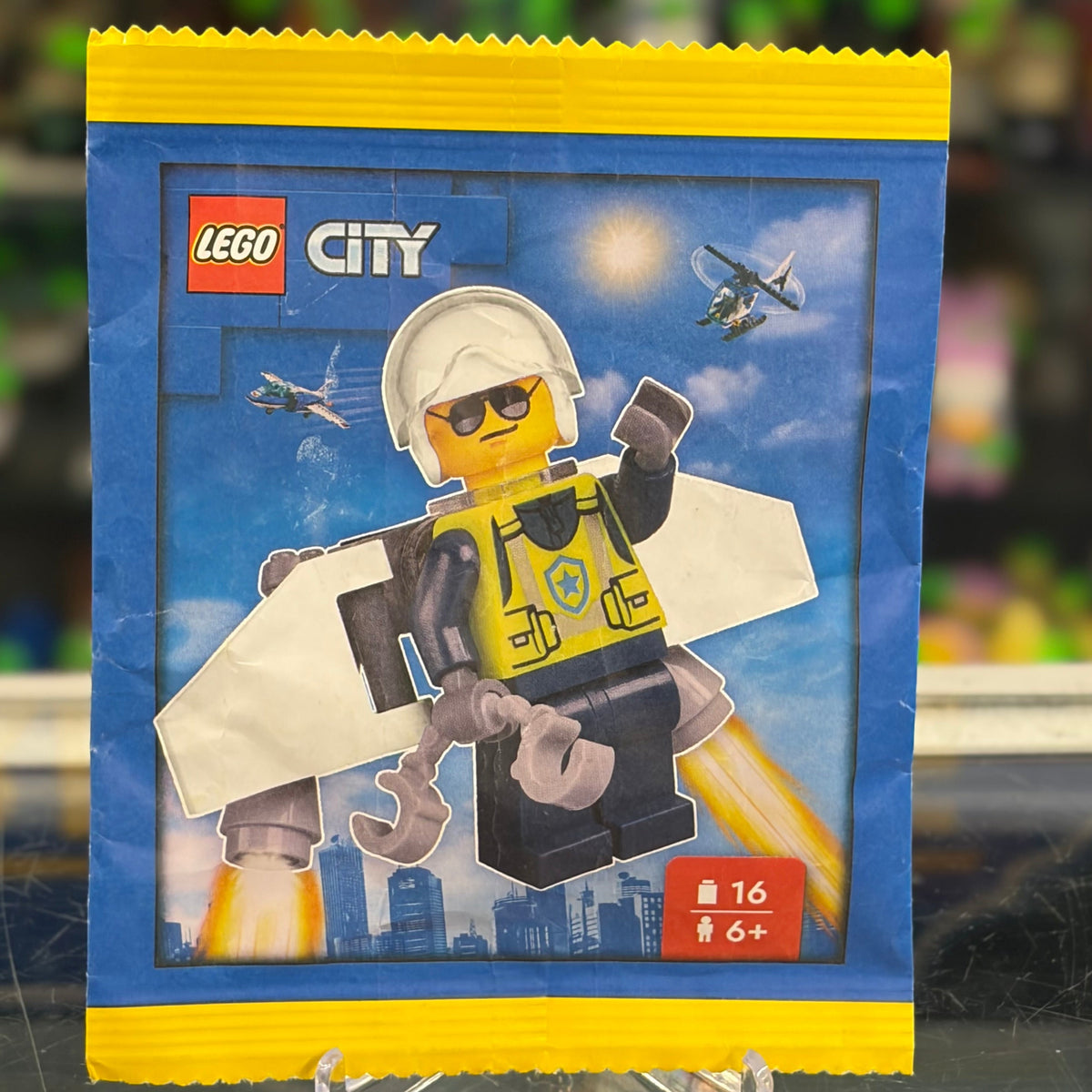Police Officer with Jet Pack paper bag, 952507