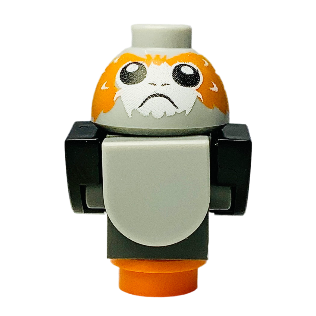 Porg - Black Wings and Tail, V-Shaped between Eyes, Porg01a
