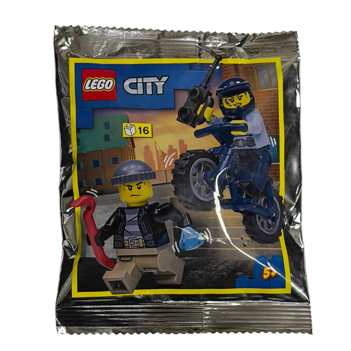Policewoman with Bike and Crook foil pack, 952211