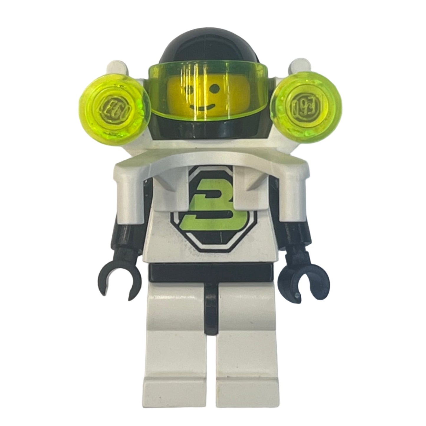 Blacktron 2 with Jet Pack and Trans-Neon Green Lights, sp051