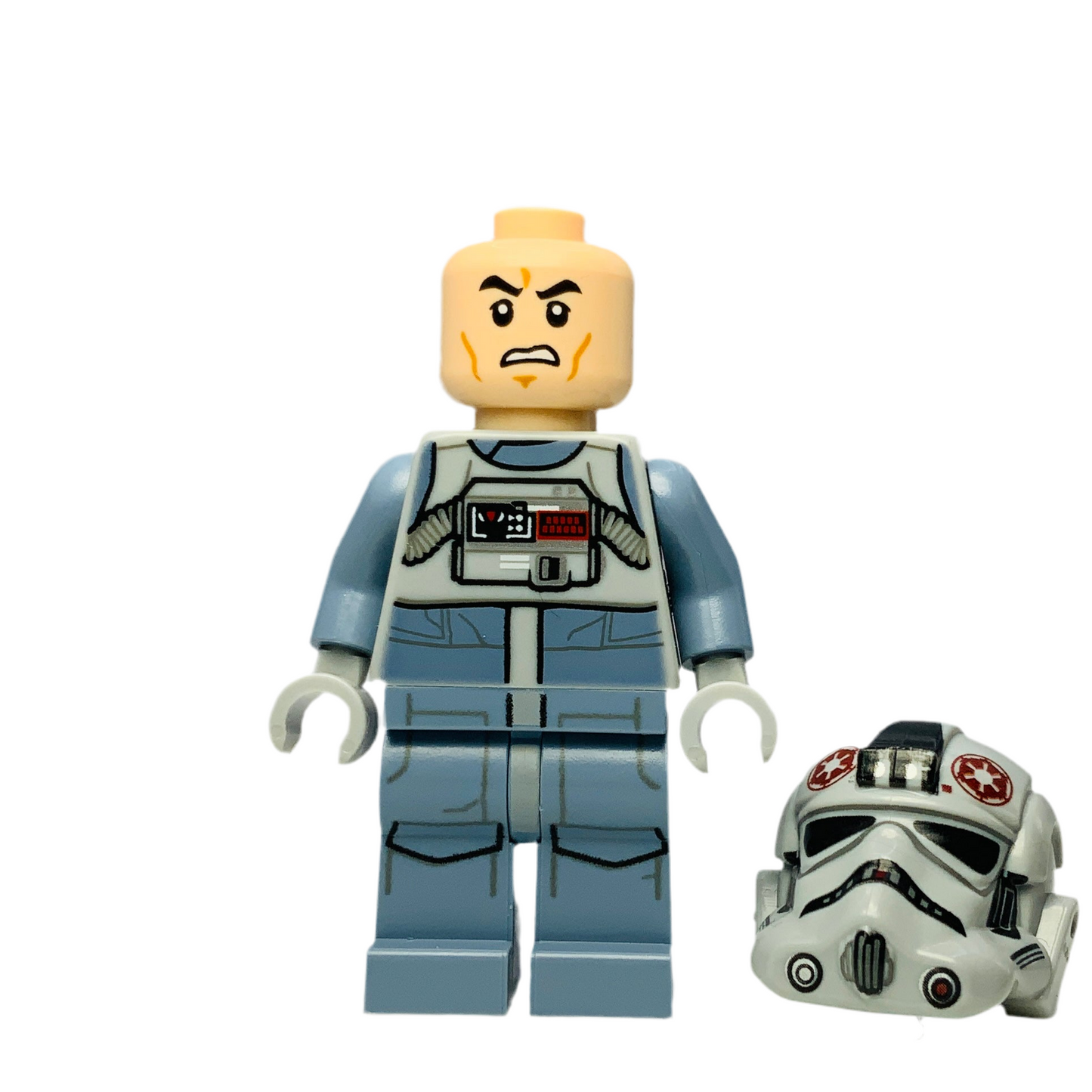 AT-AT Driver - Dark Red Imperial Logo, Grimacing, sw0581