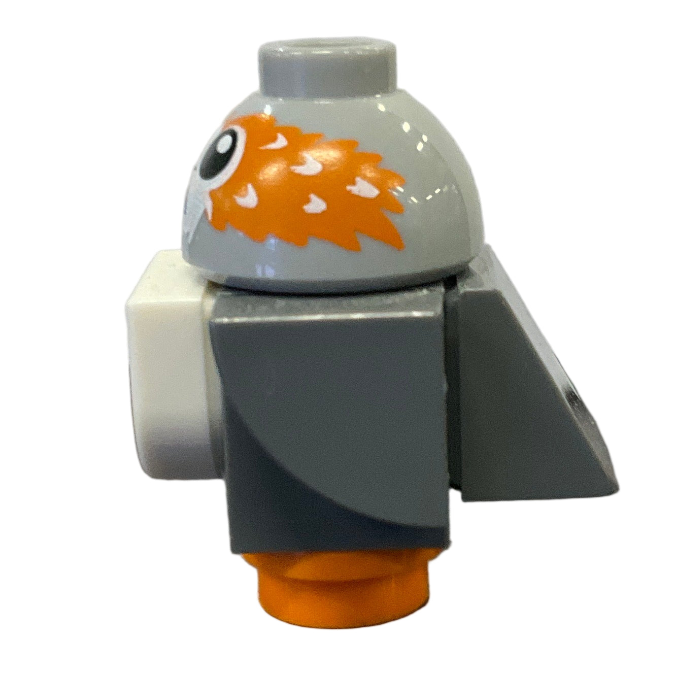 Porg, Star Wars with Dark Bluish Gray Body, Wings and Tail, High Raised Feathers between Eyes - Brick Built, porg06