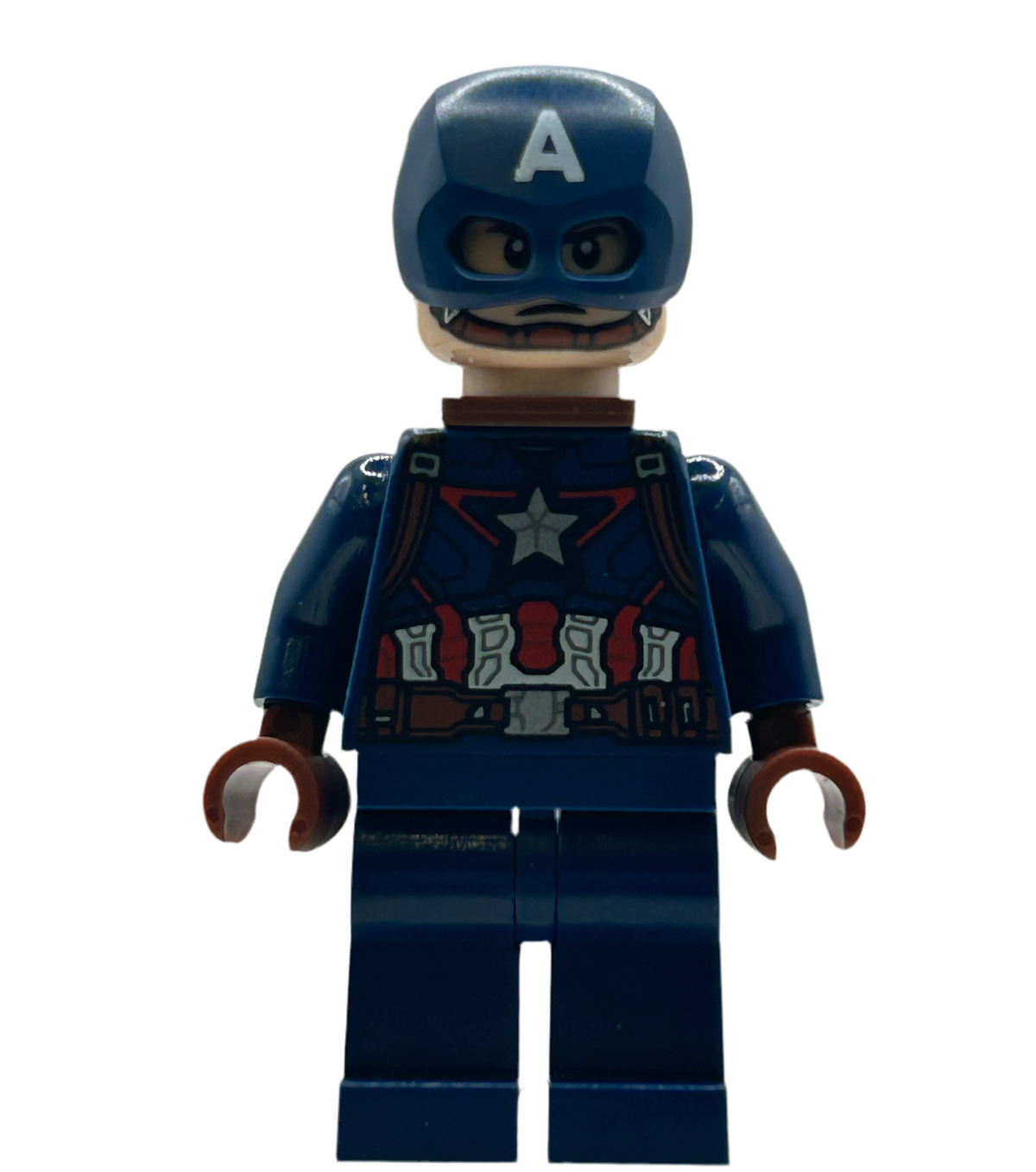 Captain America, Reddish Brown Neck Bracket, sh0973, LEGO® Marvel Minifigure