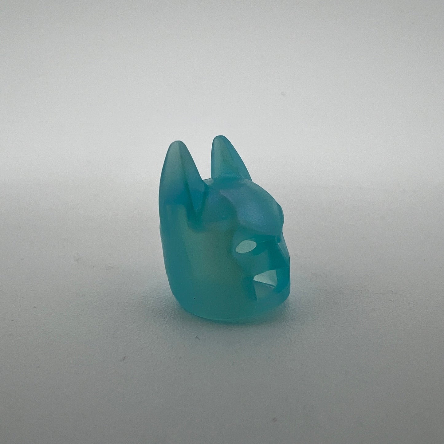 Prototype Satin Trans-Light Blue Batman Cowl