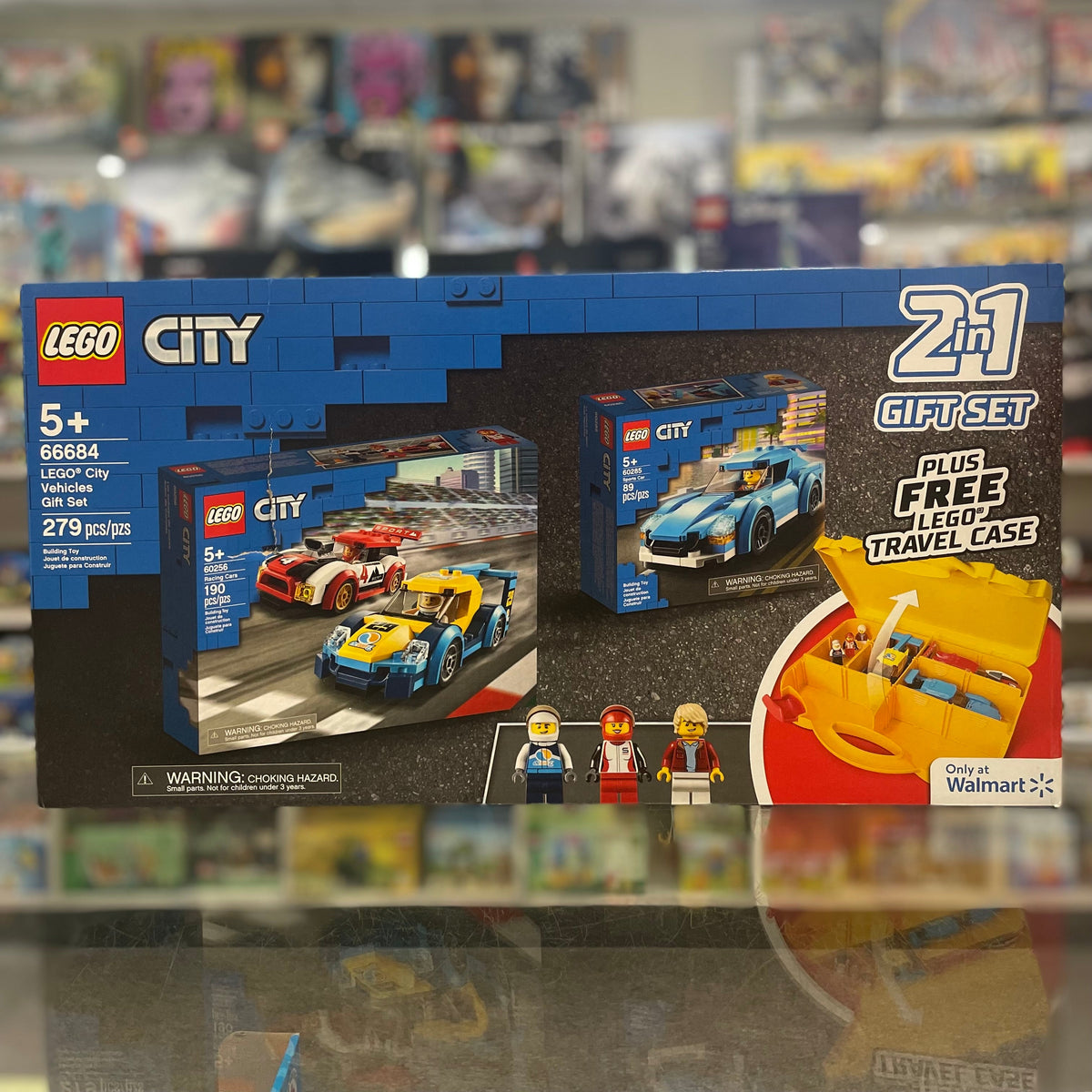 City Bundle Pack, 2 in 1 Gift Set (Sets 60256 and 60285 with Storage Case) - LEGO® City Vehicles Gift Set, 66684