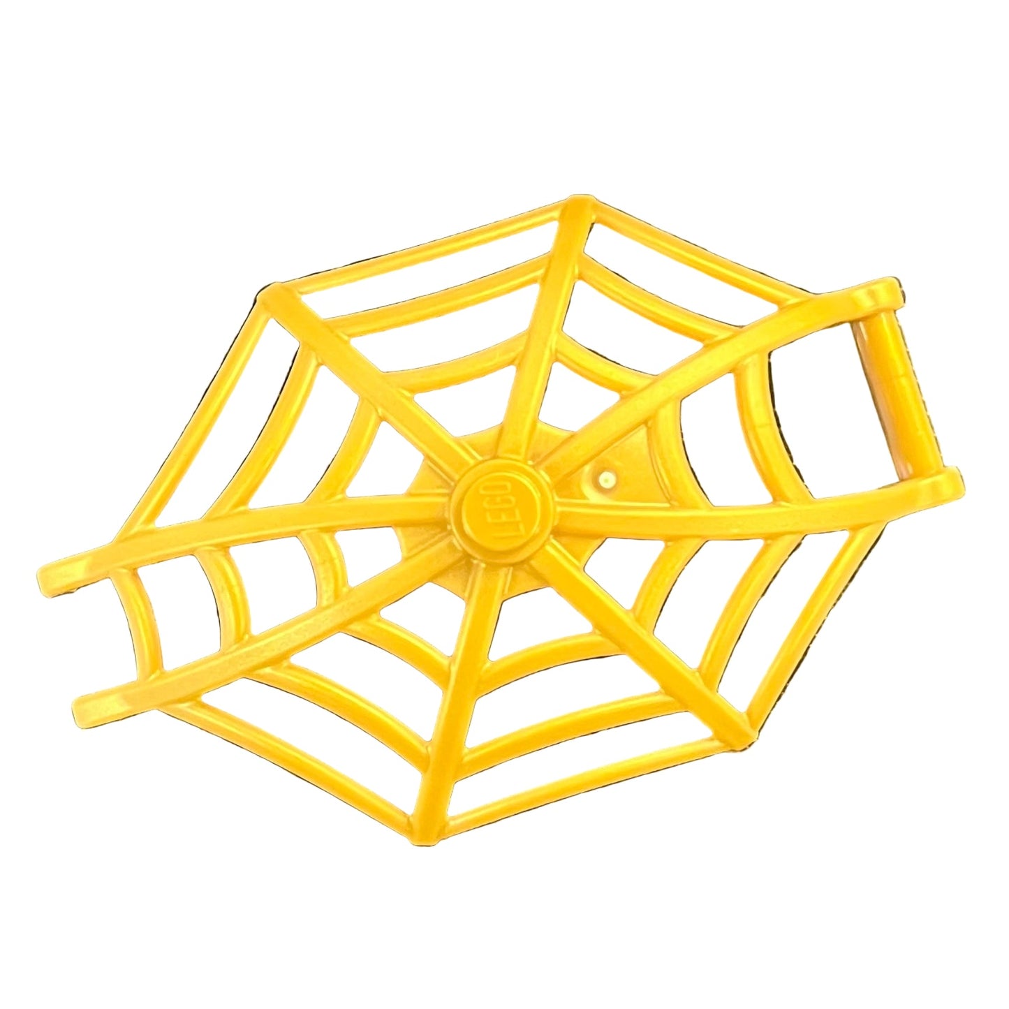 Minifigure, Weapon Spider Web, Large Hemisphere Shape with Bar Handle and Clips, Part# 80487
