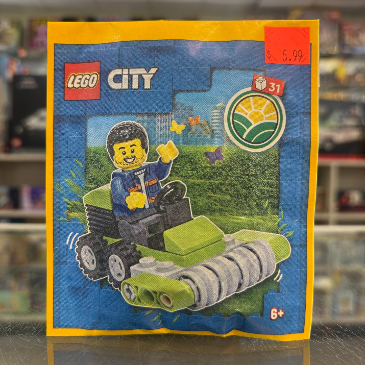 Farmer with Lawn Mower paper bag, 952303
