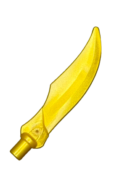Minifigure, Weapon Sword Curved Blade with Bar, Part #37341a