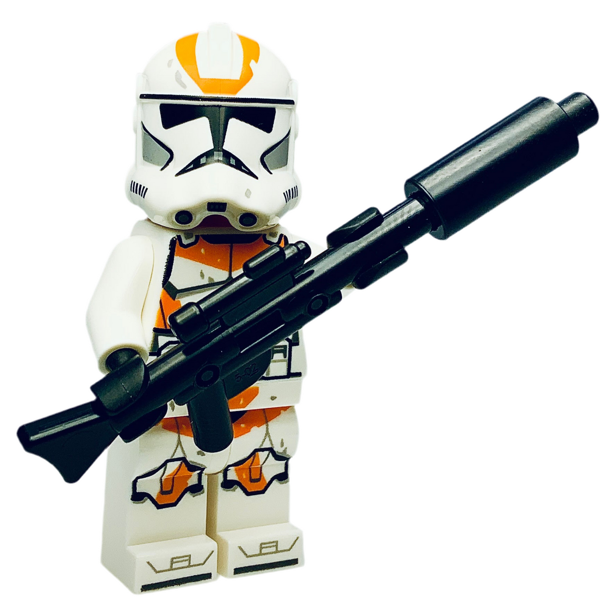Clone Trooper, 212th Attack Battalion (Phase 2) - White Arms, Dirt Stains, Nougat Head, Helmet with Holes, sw1235