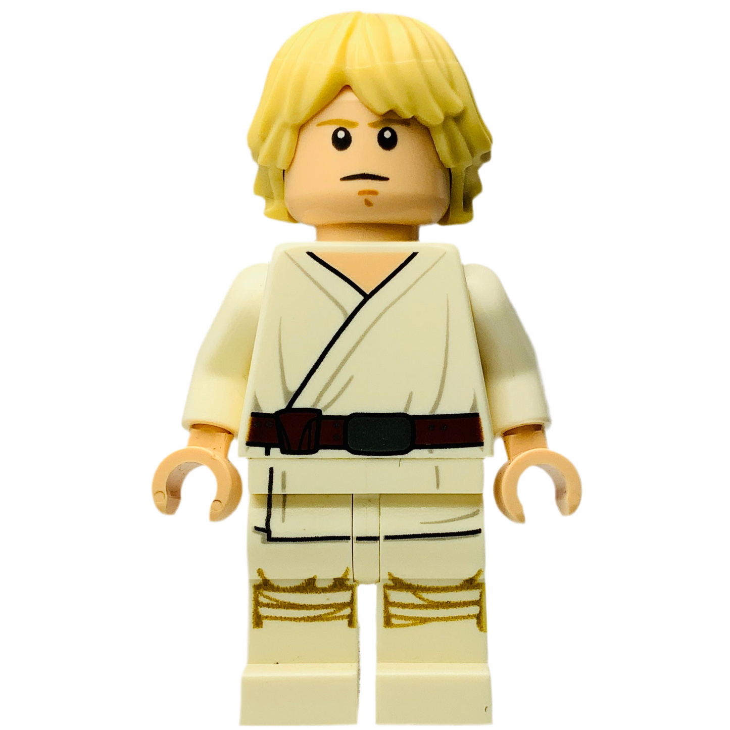 Luke Skywalker (Tatooine, White Legs, Stern / Smile Face Print), sw0778, LEGO® Star Wars Minifigure
