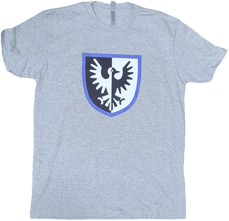 Falcon Shield, Graphite Heather (Grey) T-Shirt