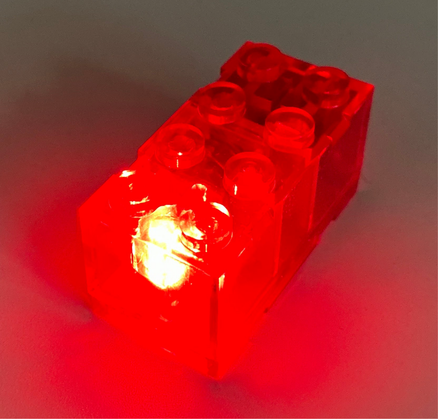 Light-Up 2x4 Brick, Battery Operated, CB2x4 & LB2x4