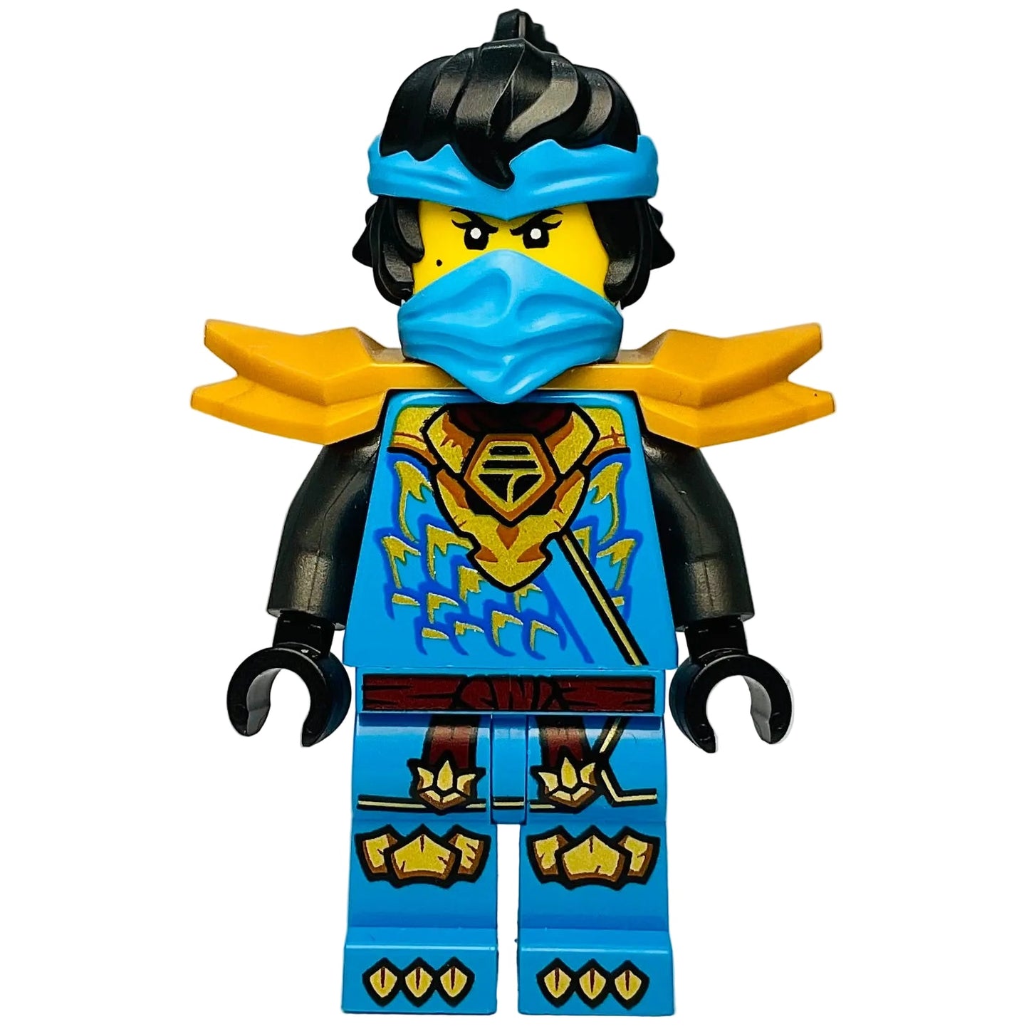 Nya - Dragons Rising, Wide Pearl Gold Shoulder Armor, njo1036 - LEGO® Ninjago Minifigure