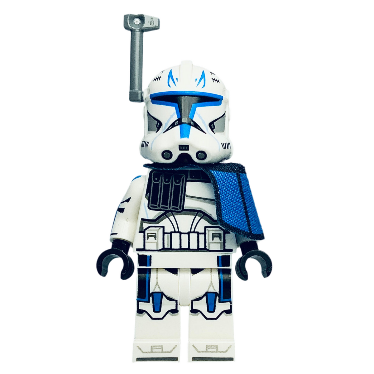 Clone Trooper Captain Rex, 501st Legion (Phase 2) - Blue Cloth Pauldron, Rangefinder, Printed White Arms - sw1315, LEGO® Star Wars Minifigure