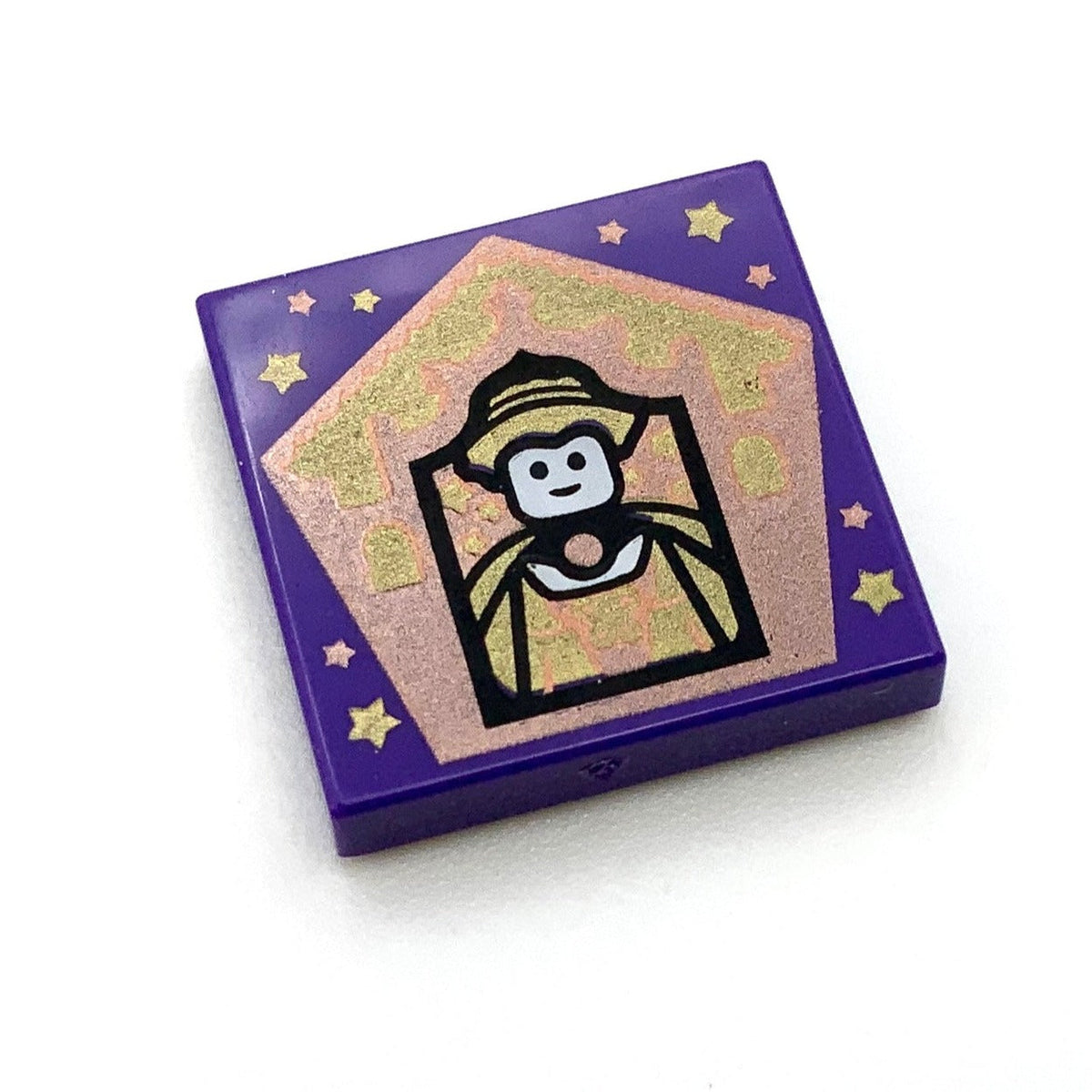 Tile Decorated 2x2 with Chocolate Frog Card Helga Hufflepuff Pattern, Part# 3068pb1749