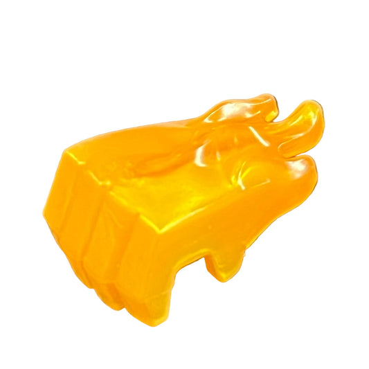 Hand Gorilla Fist with Marbled Trans-Orange Flames Pattern (fits Minifigure Hand), Part# 69728pb01